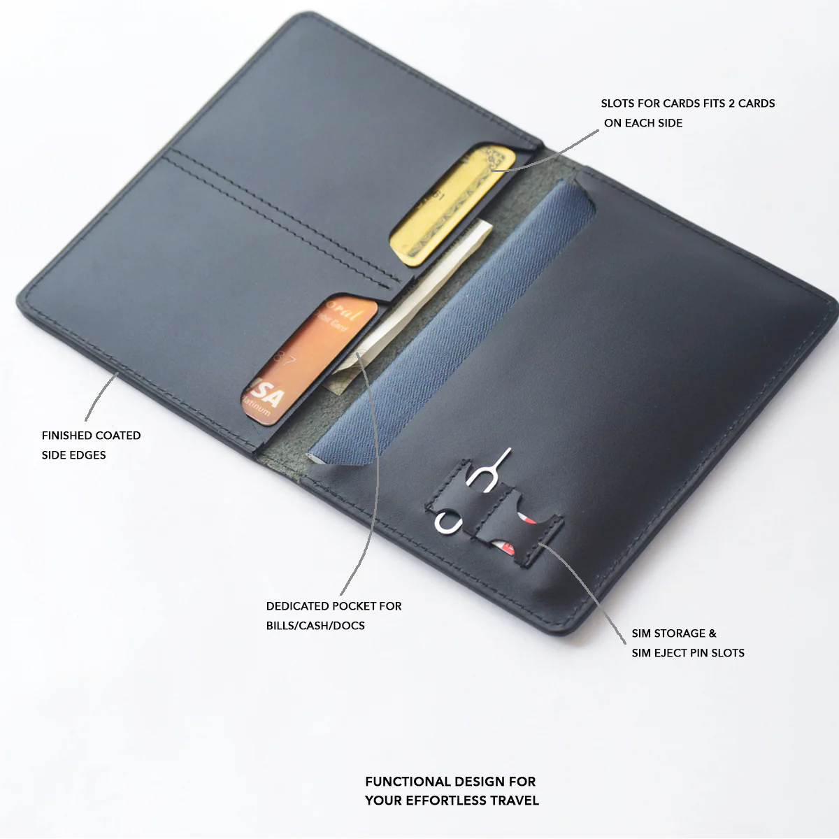 Utah - Passport Holder Black - Image 3